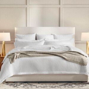 Boll & Branch Signature Hemmed Duvet  Only White Cal King